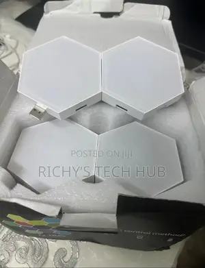 12pcs Hexagon Wall Gaming Decor RGB Smart Light Panel