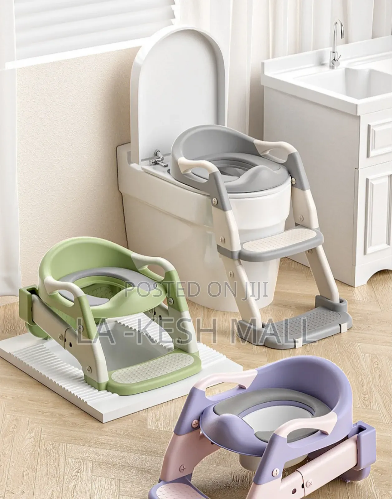 Kids Toilet Seat Staircase ( 2 in 1)And 3 in 1)