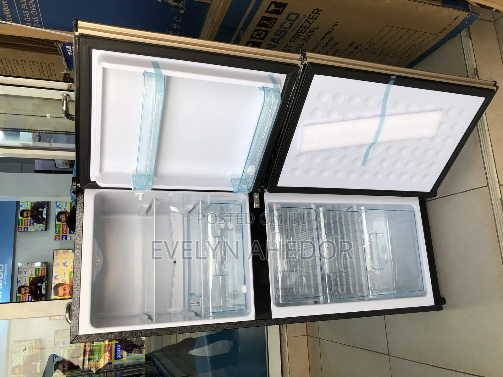 Nasco Bottom Fridge With 2 Doors 136 Liters Available