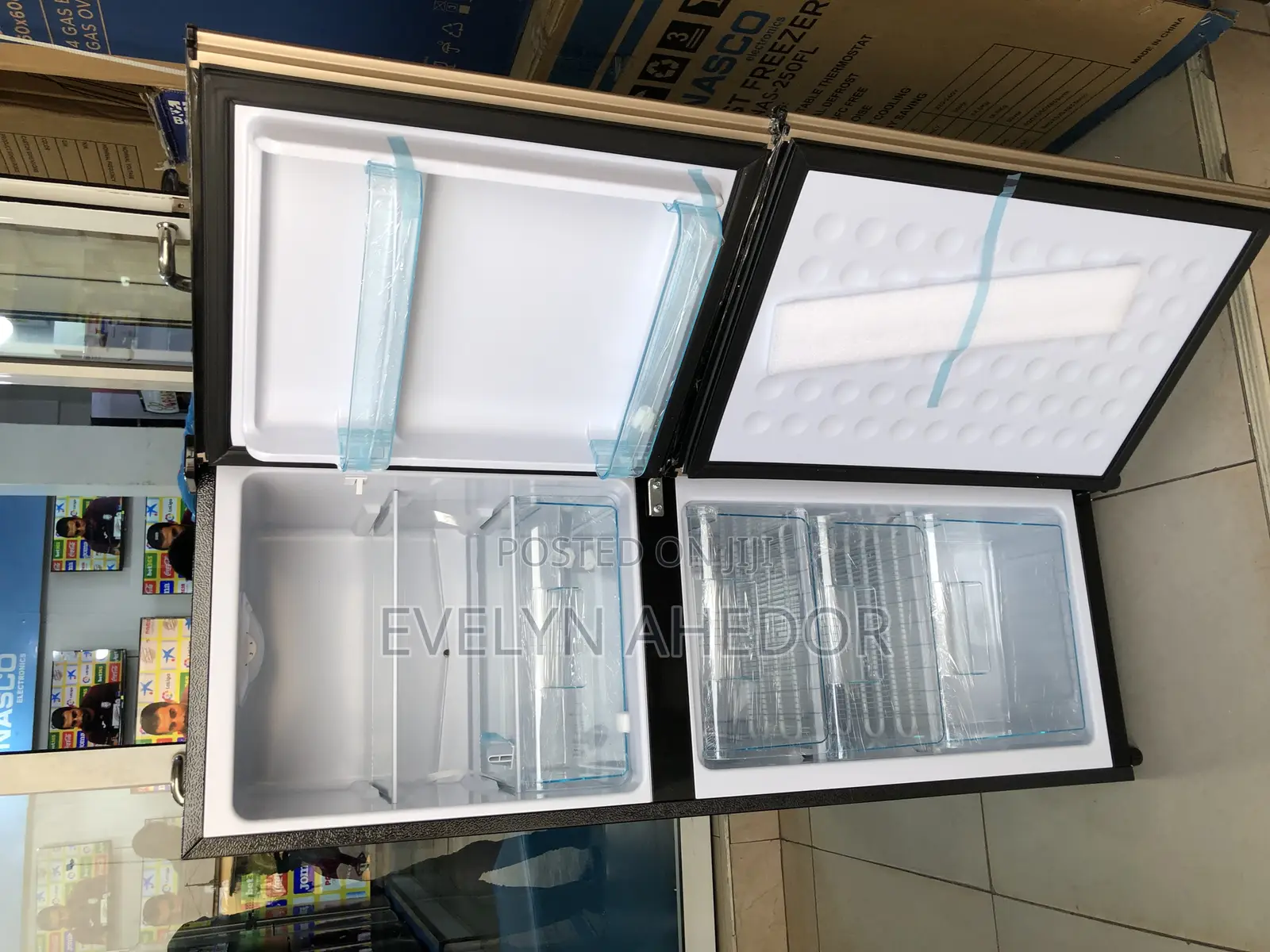 Nasco Bottom Fridge With 2 Doors 136 Liters Available