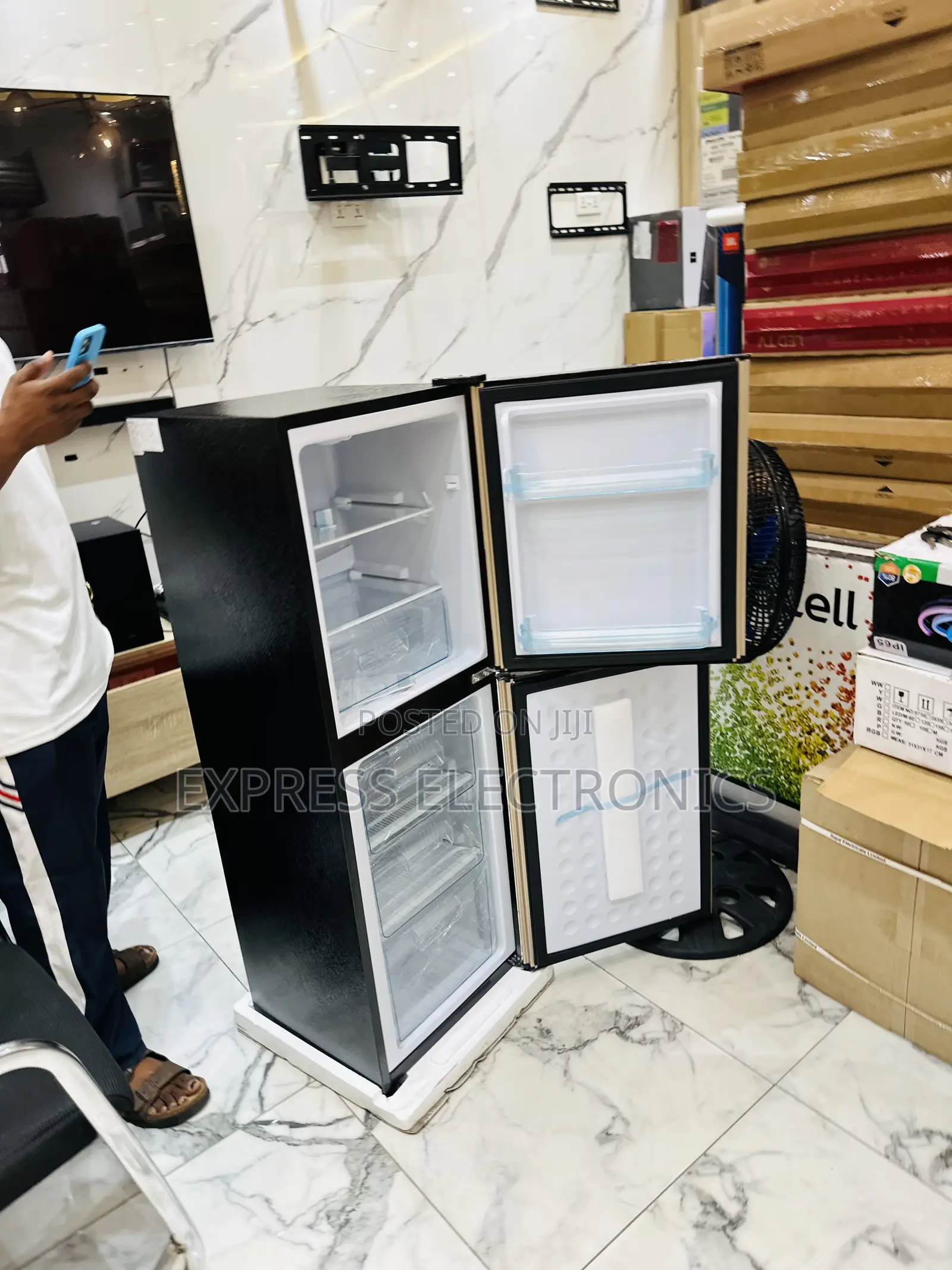 Stainless Steel Double Door Fridge Nasco Nasd2-18fl