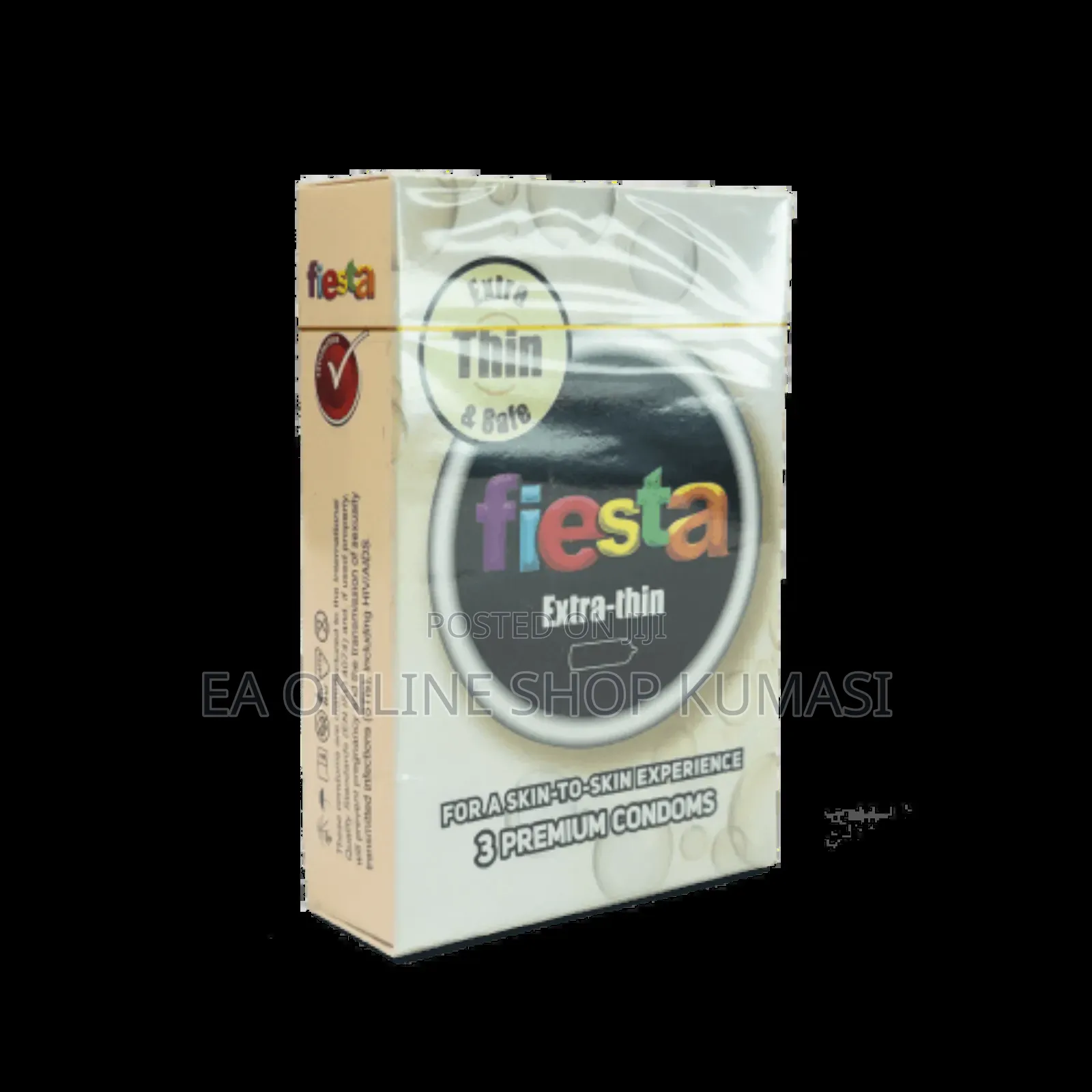 Fiesta Condom Extra Thin 3 Pieces in One Pack .