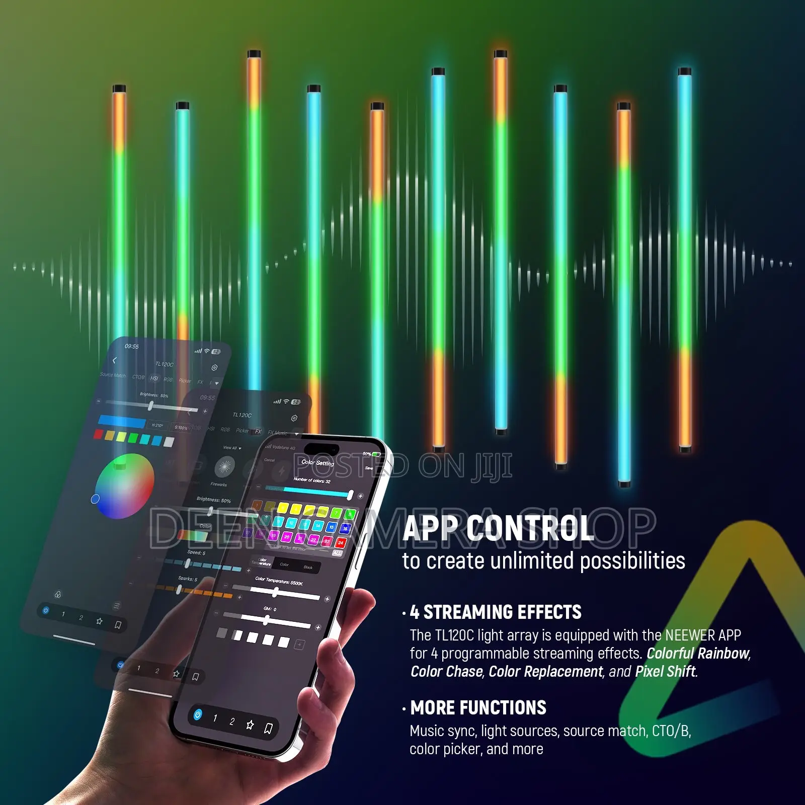 Neewer Tl120c 42w RGB Tube Light With App/2.4g/DMX Control