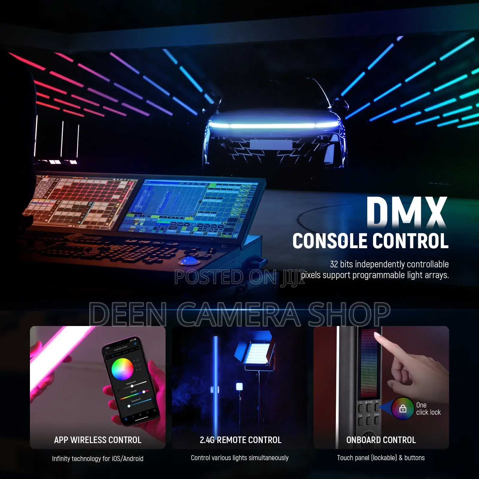 Neewer Tl120c 42w RGB Tube Light With App/2.4g/DMX Control