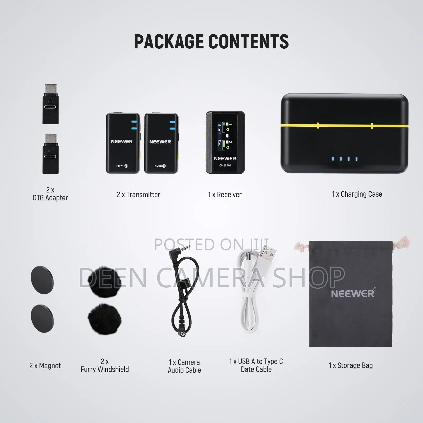 NEEWER CM28 Wireless Lavalier Microphone System