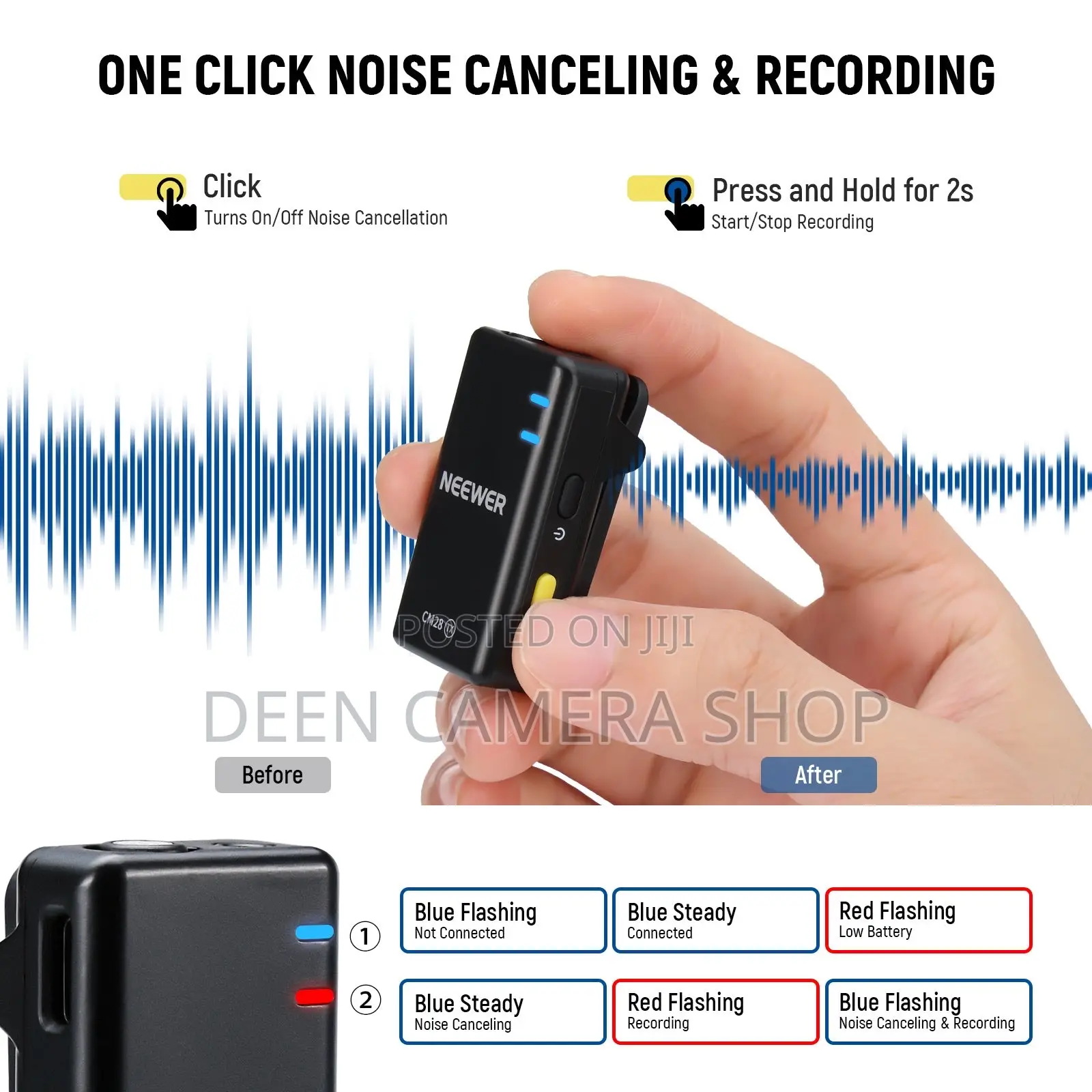 NEEWER CM28 Wireless Lavalier Microphone System