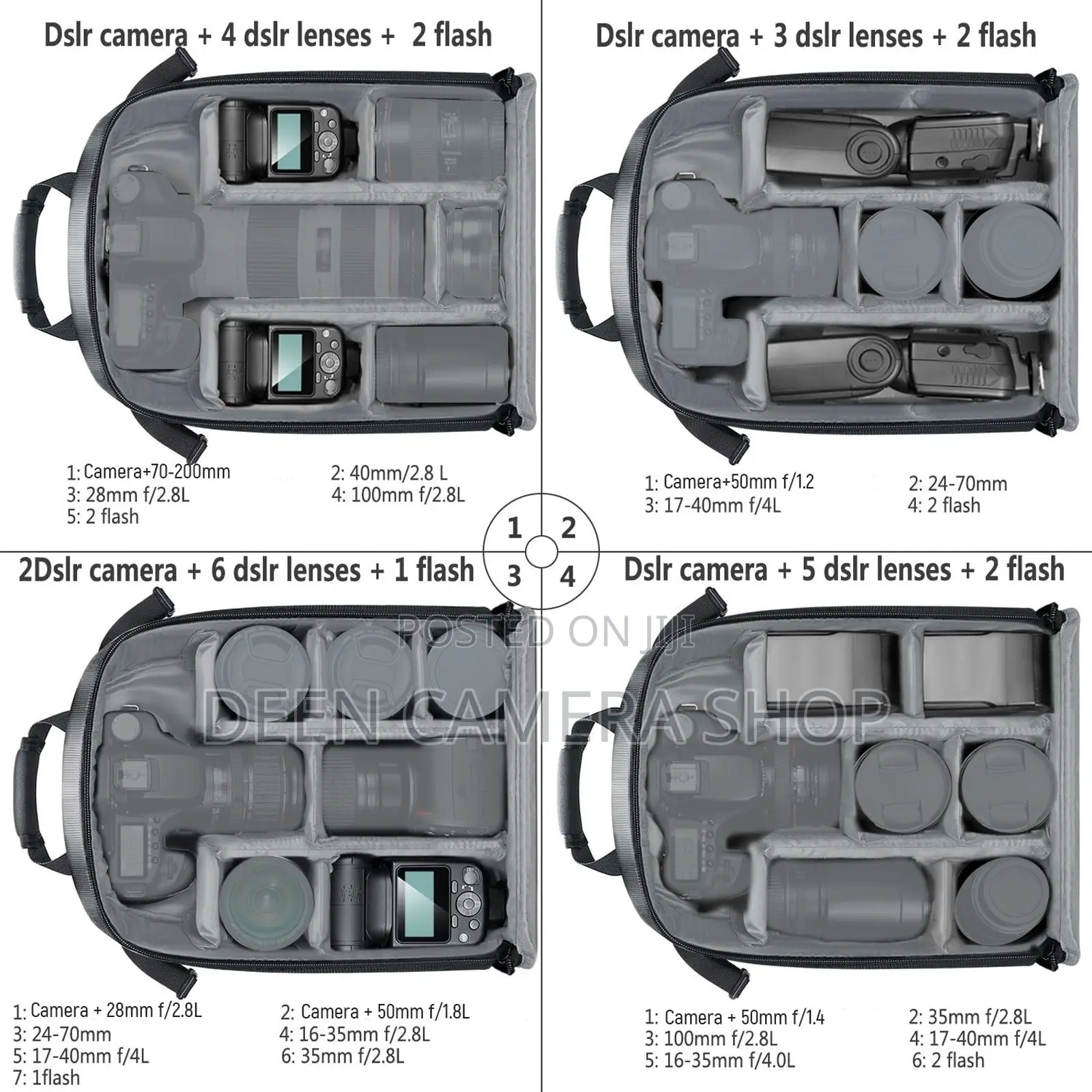 NEEWER 11.8"X5.5"X14.6" Camera Backpack