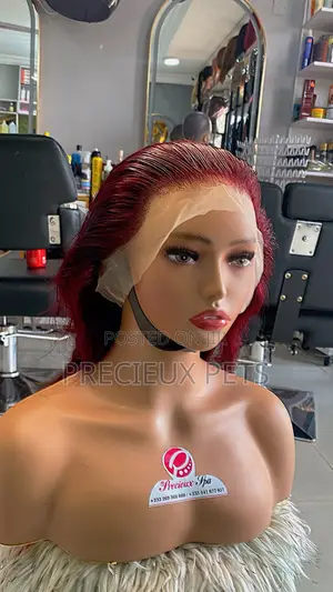 18 Inches Wine Color Wig