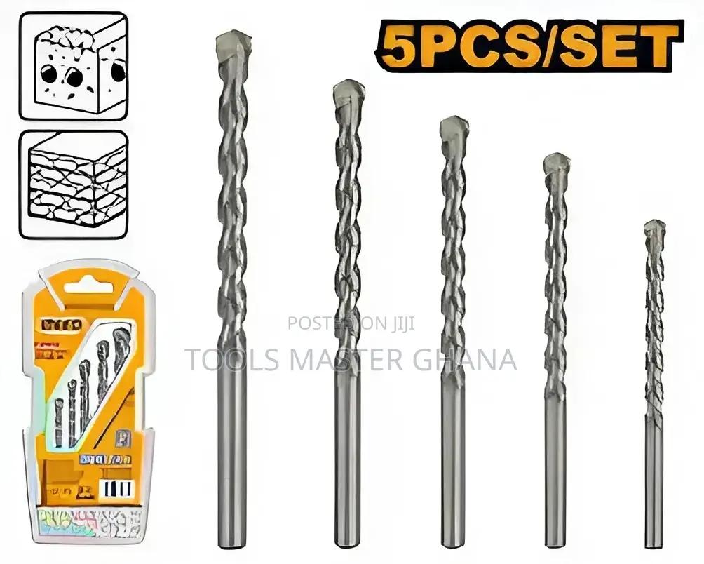 5 Pcs Masonry Drill Bits Set - Akdb3055