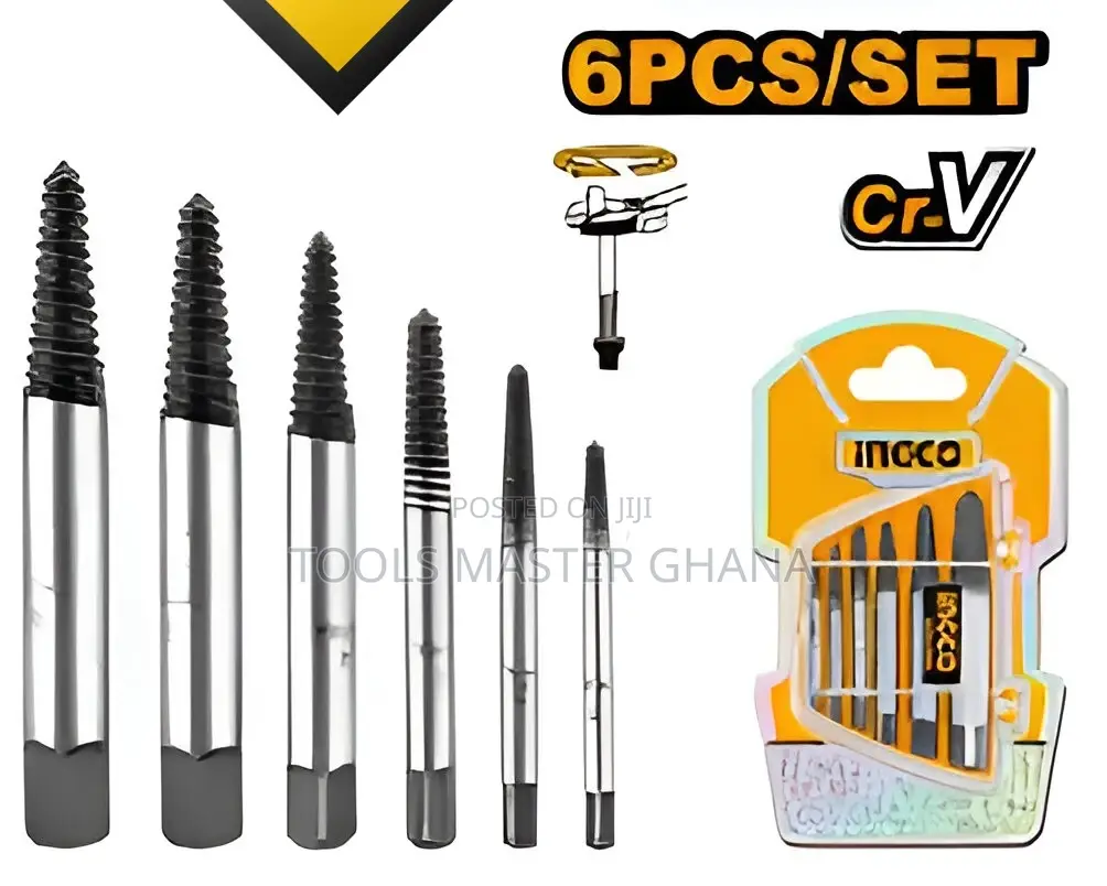 6 Pcs Screw Extractor Set - Ase106