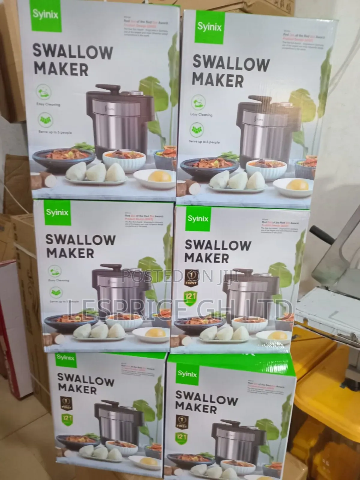 Serve 4-5 People Easily. Swallow Maker
