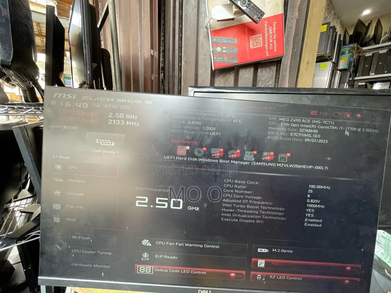 Desktop Computer MSI Aegis RS 11td-203 32GB Intel Core I7 SSD 1T