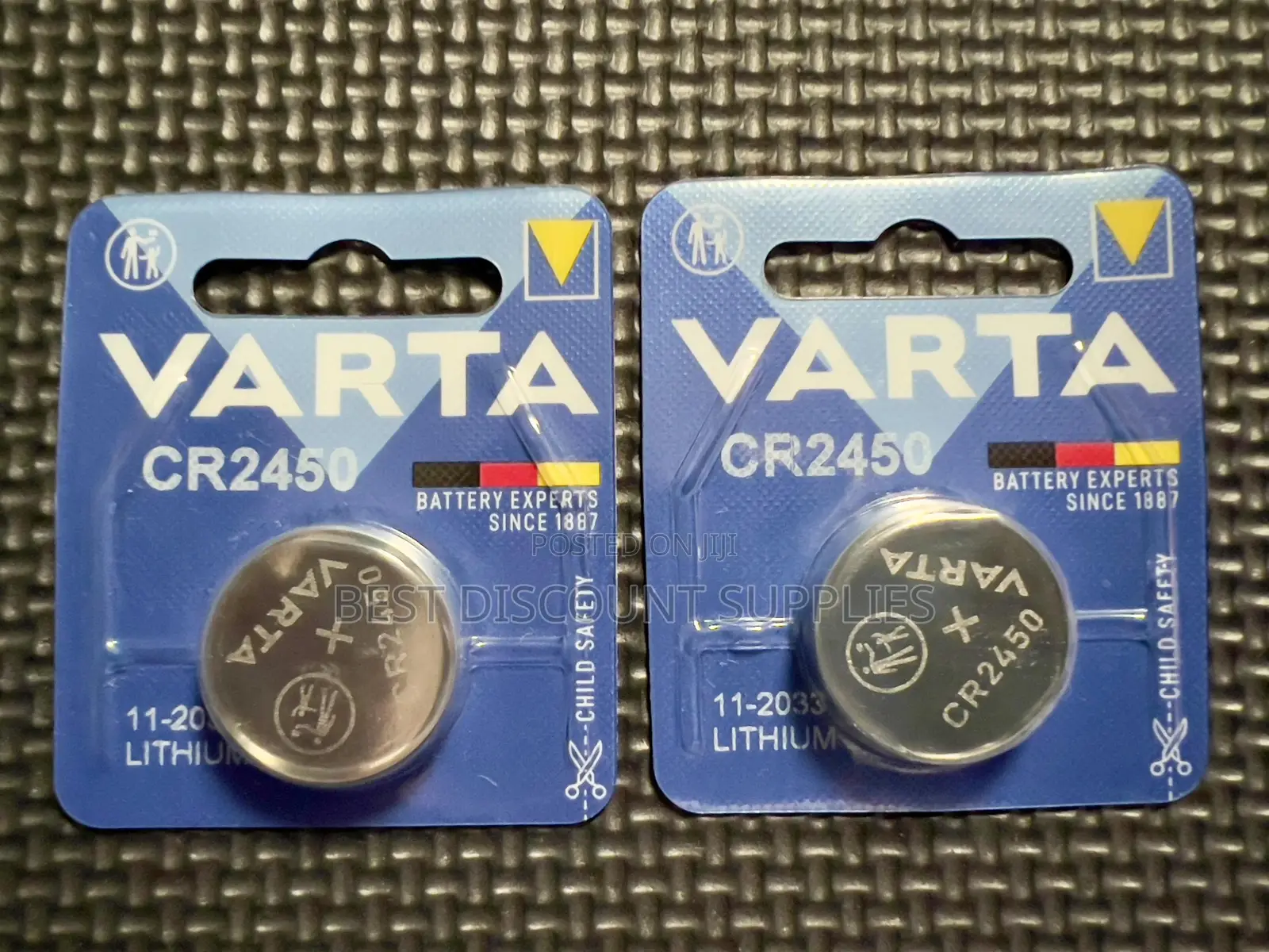Original Varta 2450 Car Key Fob Battery