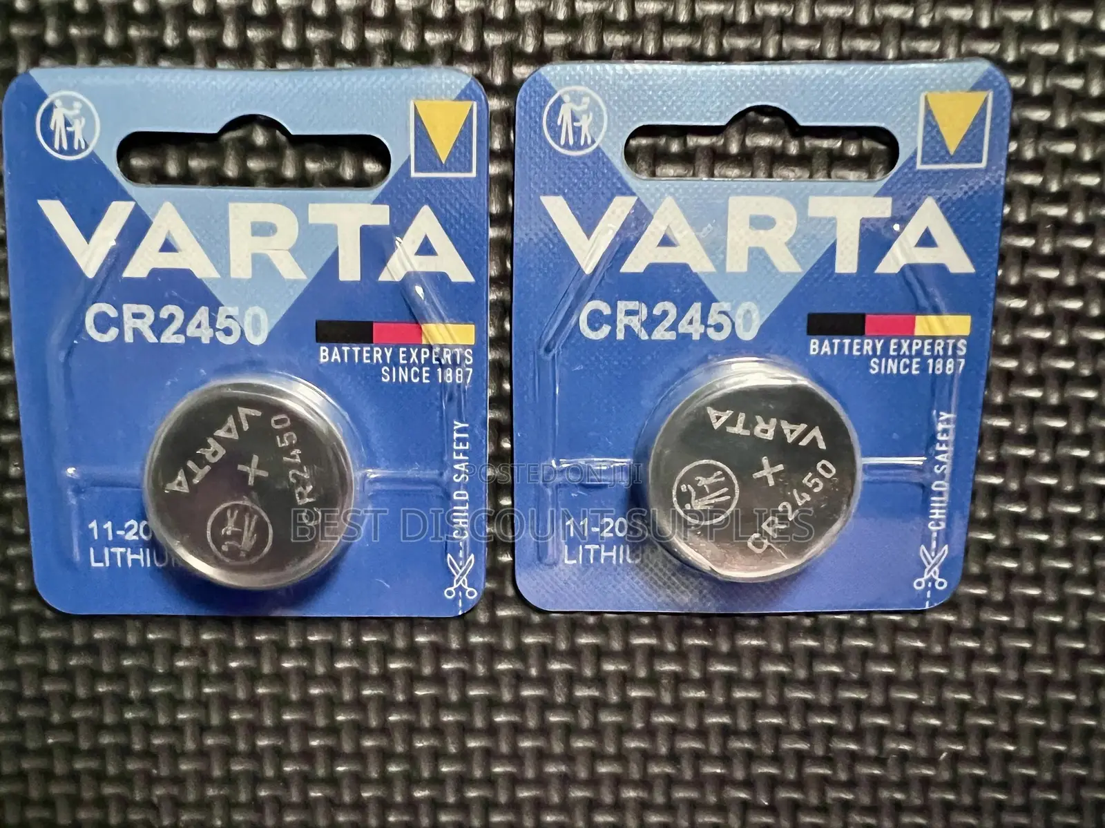 Original Varta 2450 Car Key Fob Battery