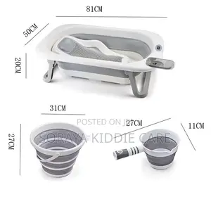 Foldable Baby Bath Tub Set