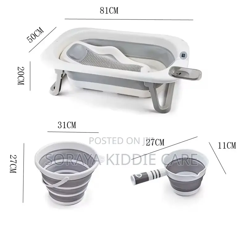 Foldable Baby Bath Tub Set