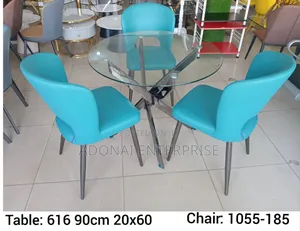 Coffee Glass Table and Chairs