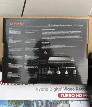 Tenda 16port Gigabit Ethernet Switch Unmanaged Teg1016m