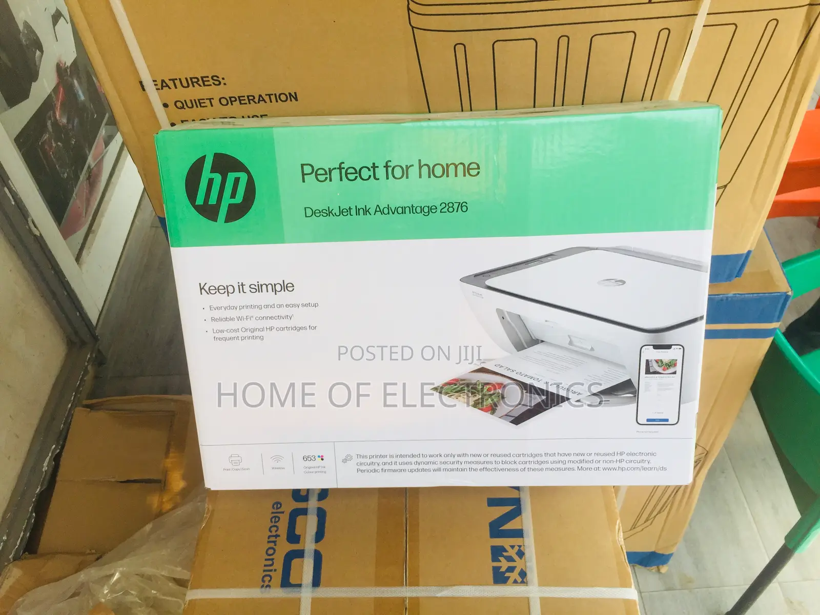 Wireless HP 2876 Deskjet Ink Advantage All in One Printer