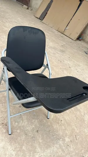 Training Desk Made With Metal and Wood Available