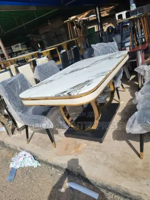 6-Seater Ring Marble Dining Table Q18T
