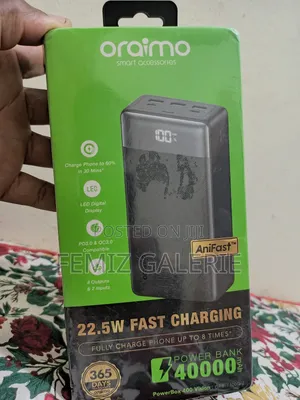 Oraimo Powerbox 400 Vision 40000mah 22.5w Power Bank