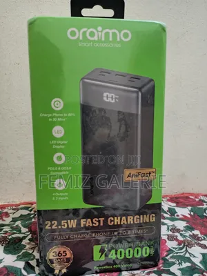 Oraimo Powerbox 400 Vision 40000mah 22.5w Power Bank