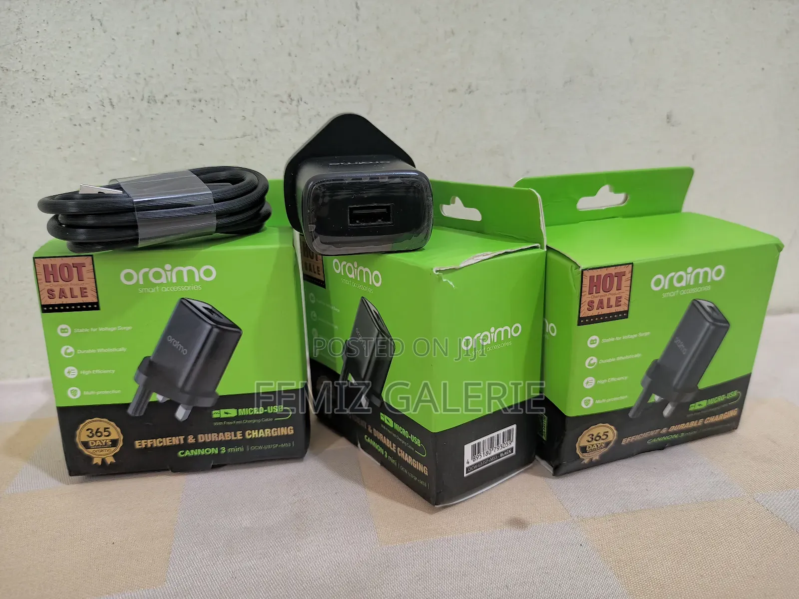 Oraimo Cannon 3 5W USB-A to Mini-Usb Wall Charger
