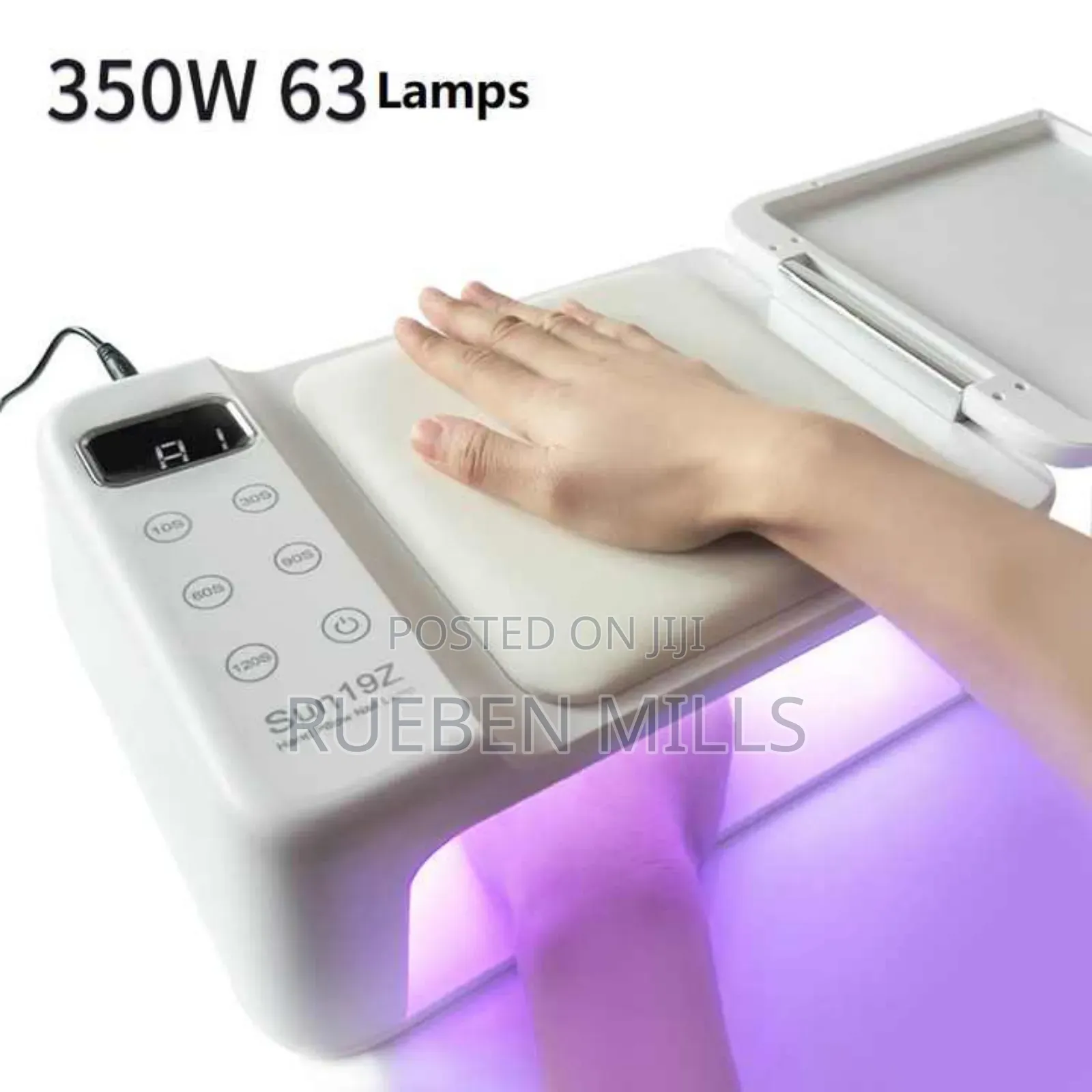 Large Space 3 in 1 UV LED Nail Dryer Lamp With Arm Rest
