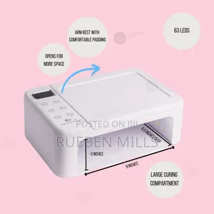 Large Space 3 in 1 UV LED Nail Dryer Lamp With Arm Rest