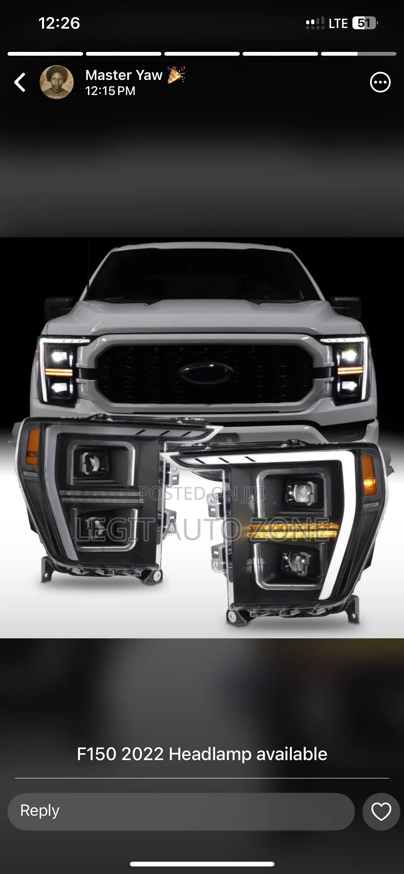 Ford F150 2023,2024 Headlight