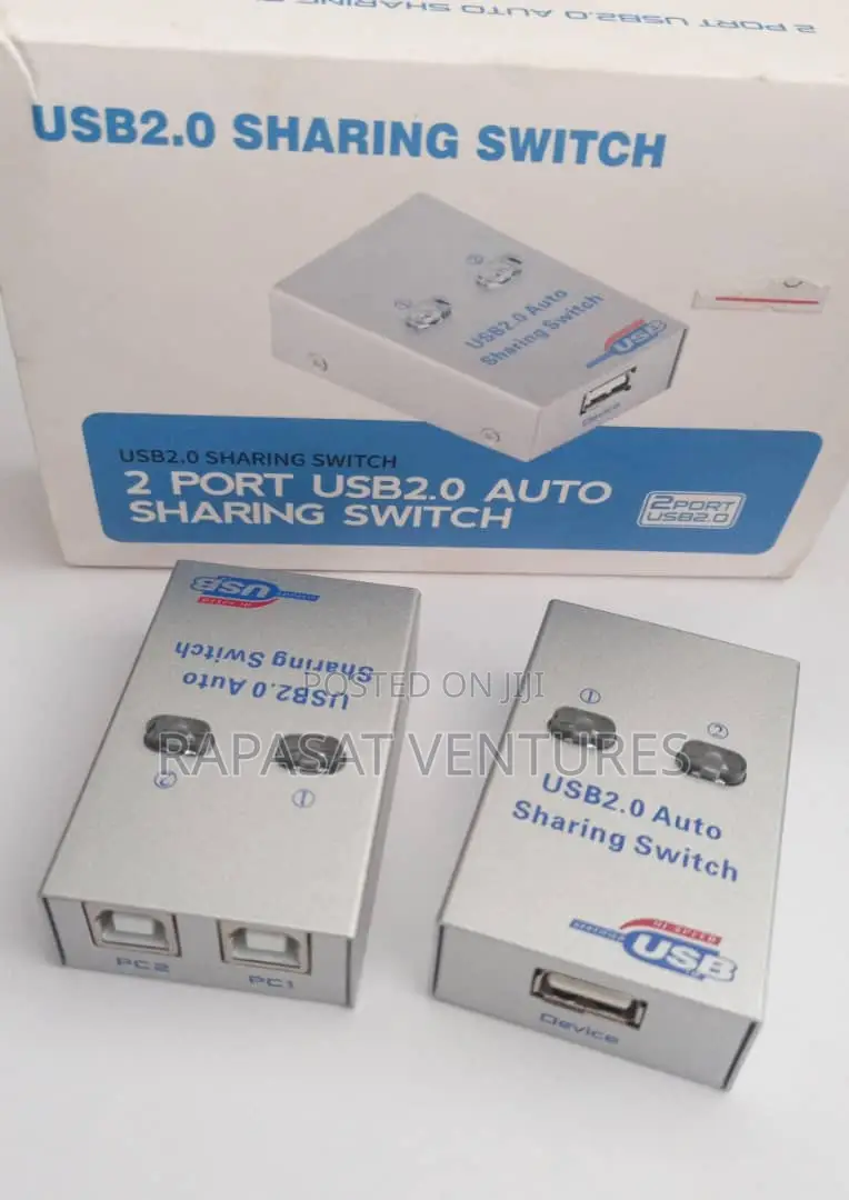 2 Port USB2.0 Auto Sharing Switch for Printer Scanner