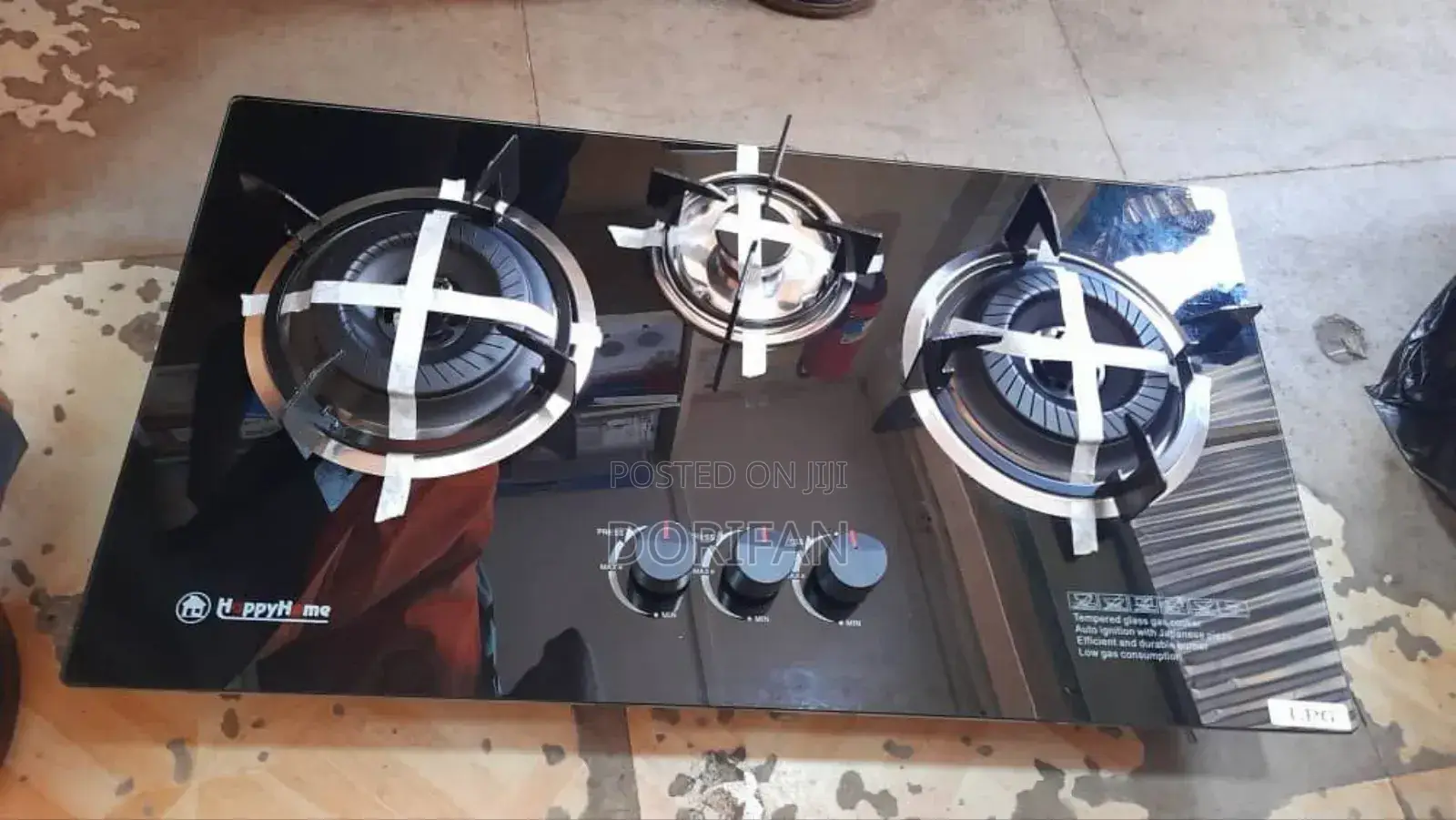 3burner Glass Built-in Gas Stove