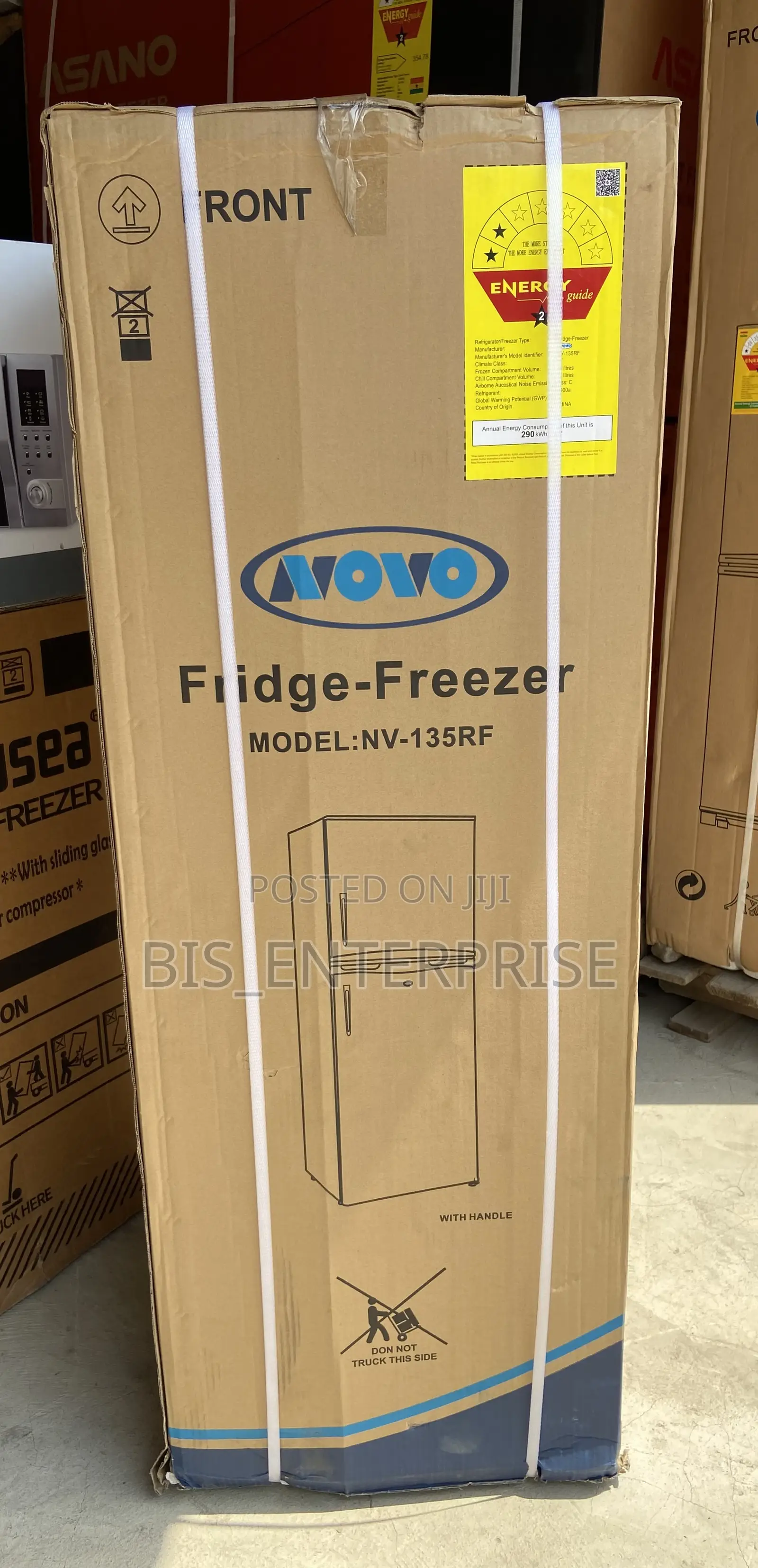 Novo Double Door Refrigerator 135 Liters
