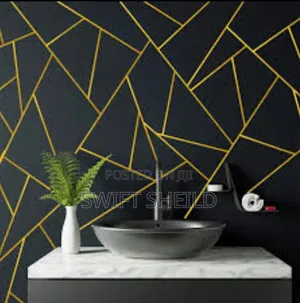 2cm X 50m Gold Tape for Wall Decor