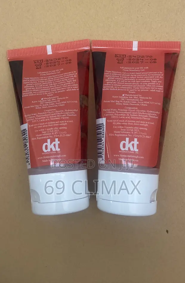 Fiesta Strawberry Lubricant for sale - 69 CLIMAX  Price: GH 60 on  Jiji.com.gh [Madina]