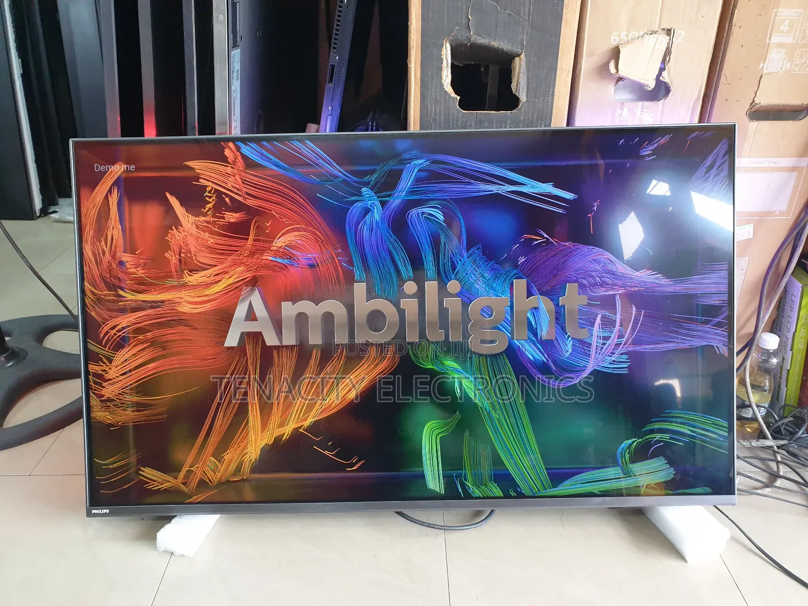 Android 43"Philips Uhd HDR Edgeless Smart Satellite Tv