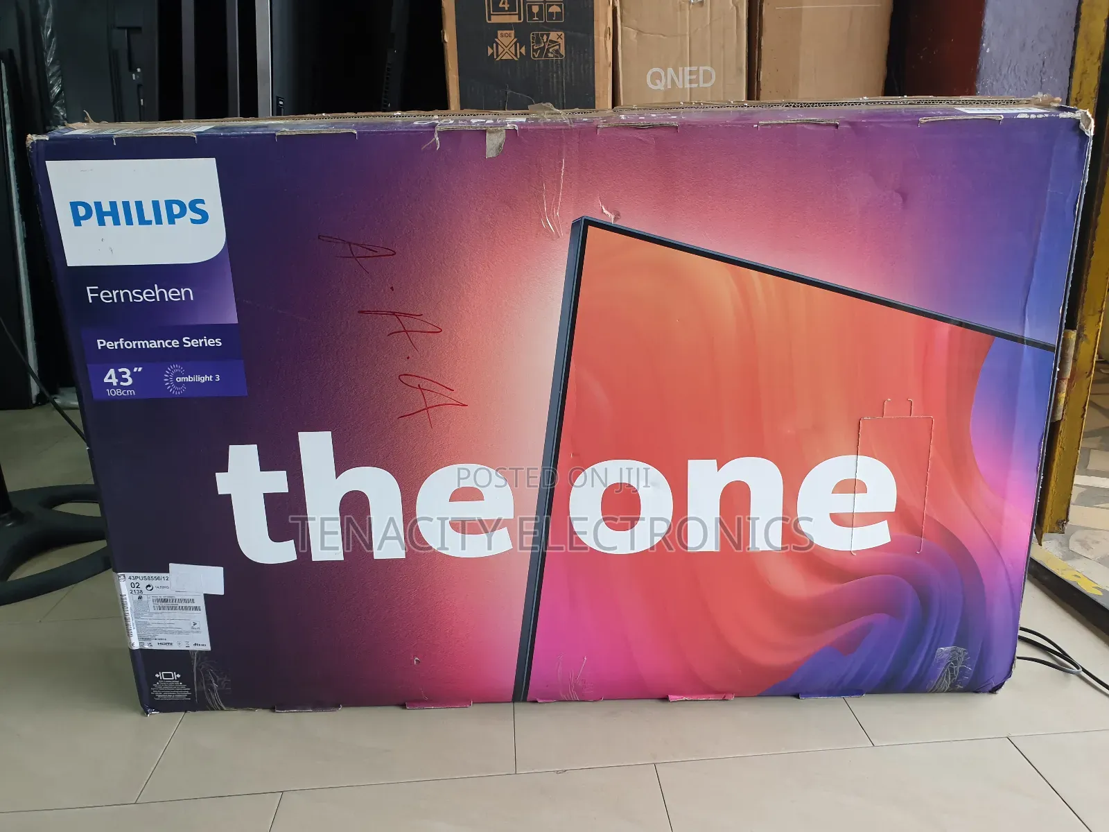 Android 43"Philips Uhd HDR Edgeless Smart Satellite Tv