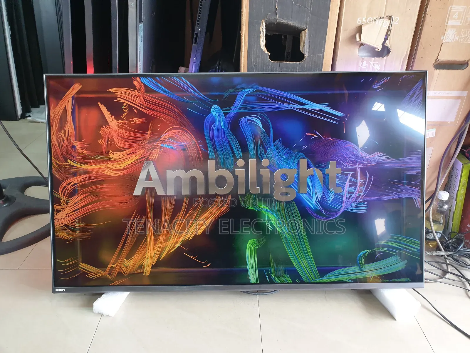 Android 43"Philips Uhd HDR Edgeless Smart Satellite Tv