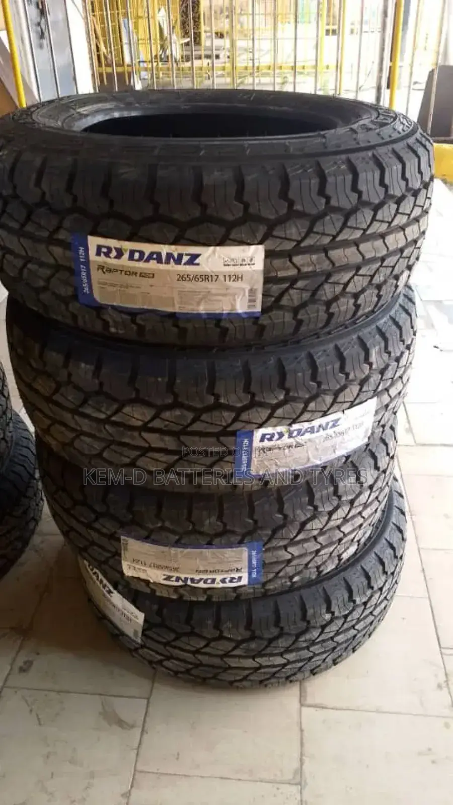 265/65r17 Rydanz Tyres - All Terrain Pattern