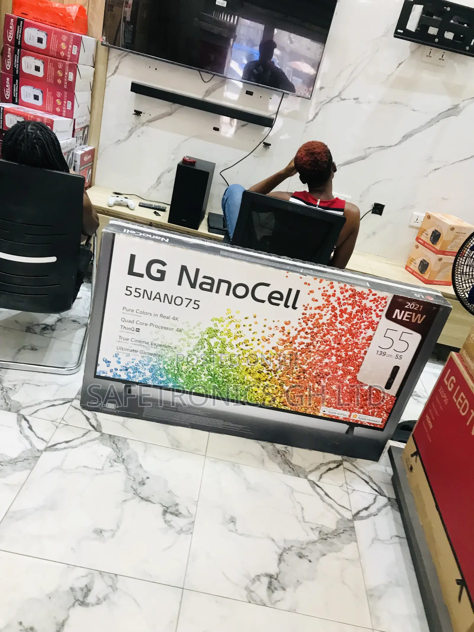  Led Smartscreen Android LG 55 Inch Nano75 Nanocell Tv