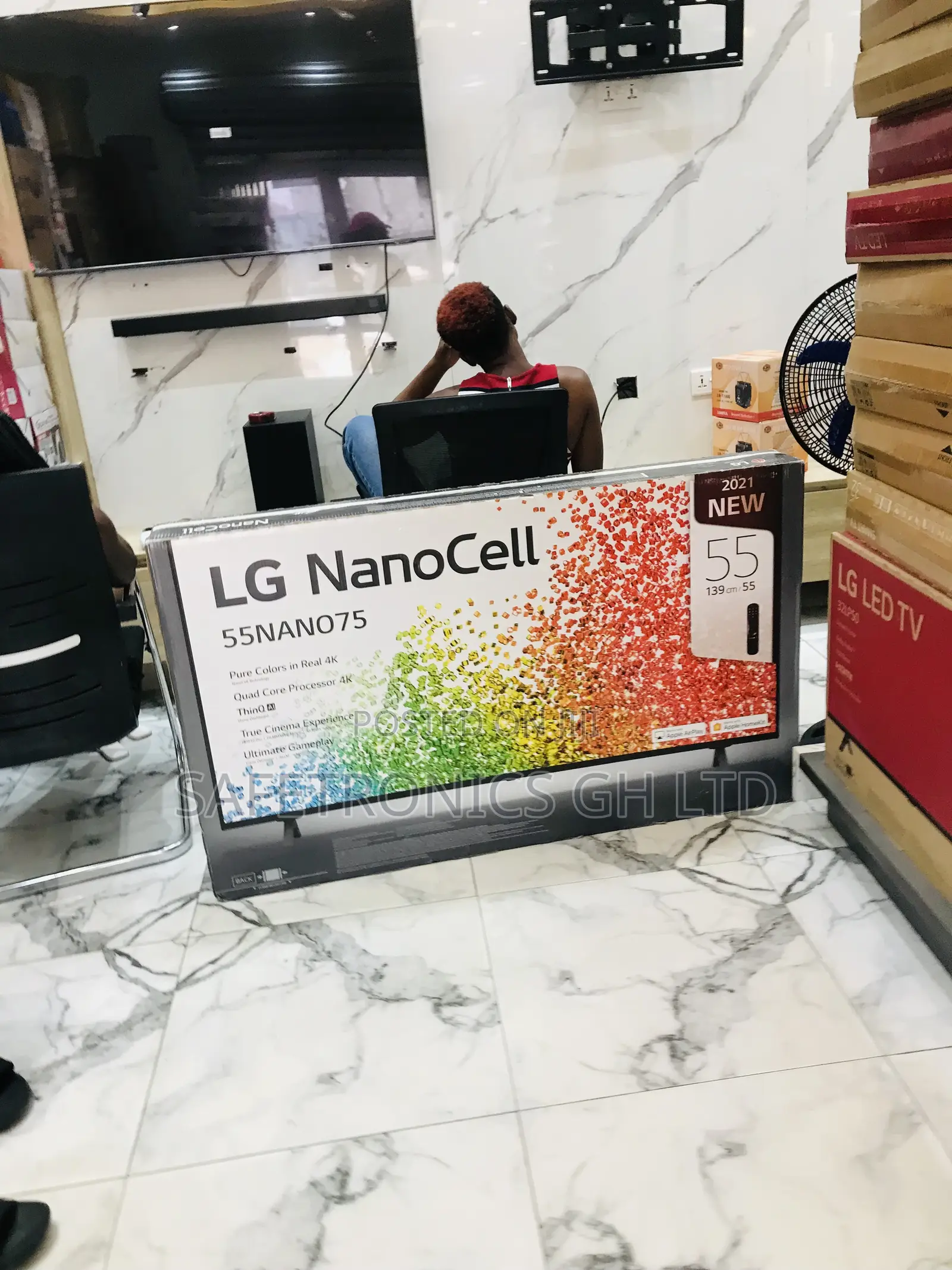  Led Smartscreen Android LG 55 Inch Nano75 Nanocell Tv