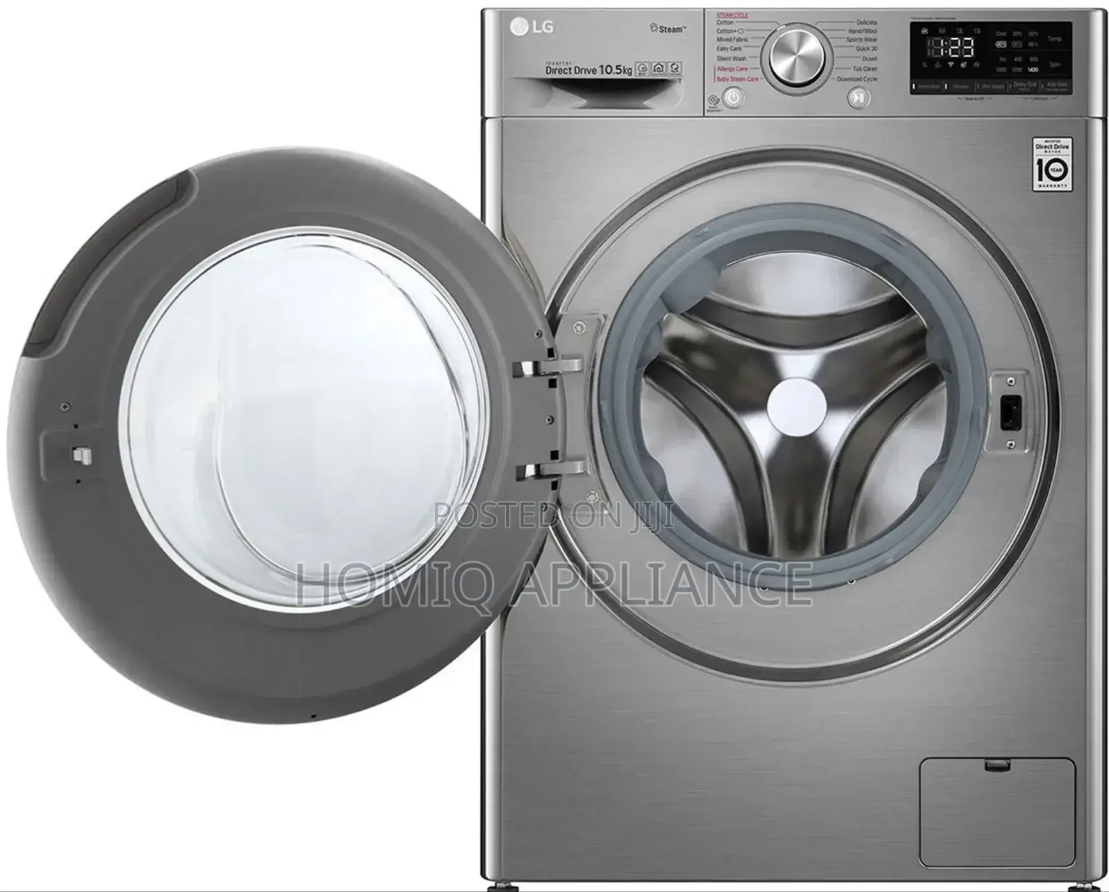 Lg 10.5kfront Load Washing Machine 1400 RPM (F4v5ryp2t) New
