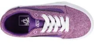 Glitter Top Purple Vans
