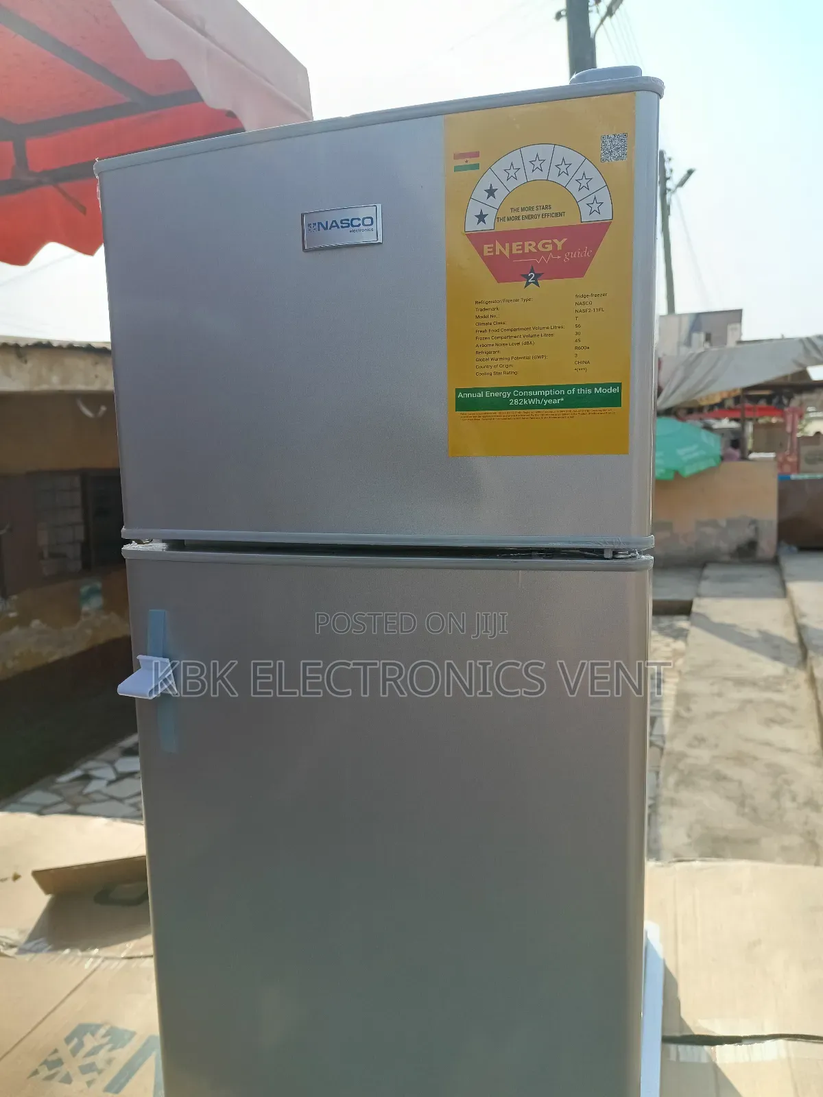 Nasco 86ltr Table Top Double Door Refrigerator