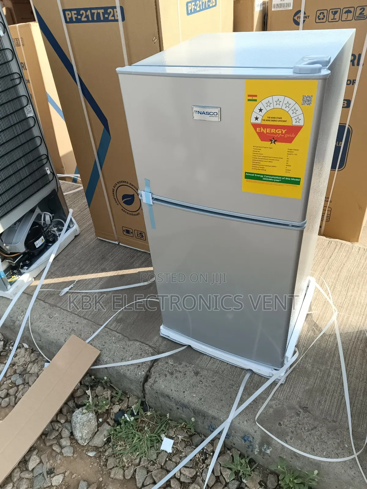 Nasco 86ltr Table Top Double Door Refrigerator