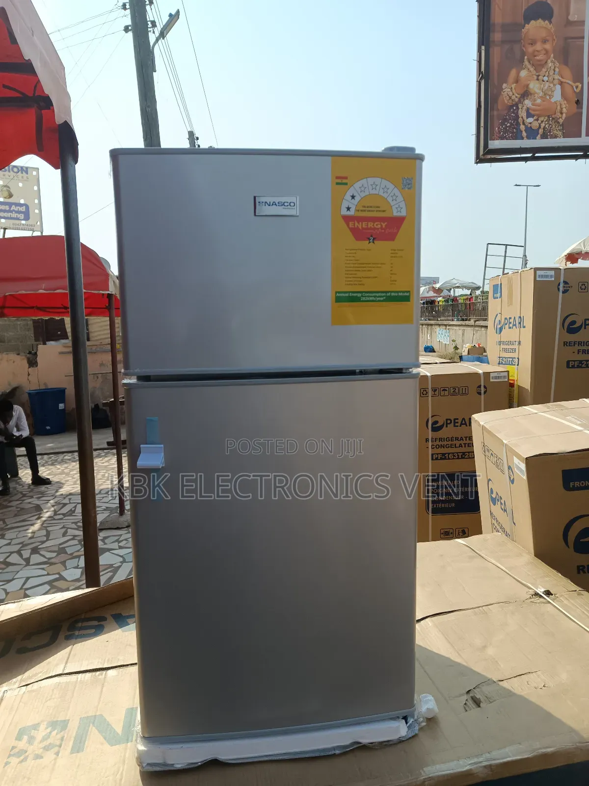 Nasco 86ltr Table Top Double Door Refrigerator