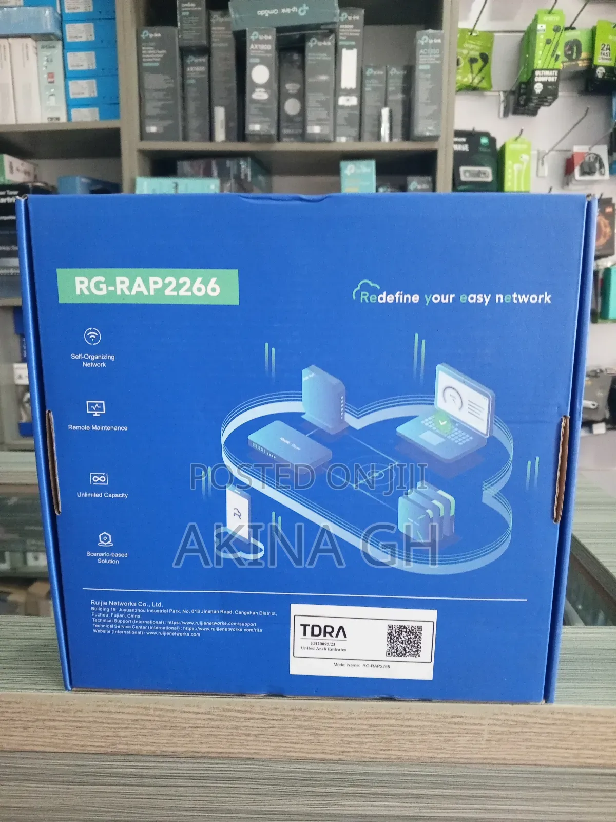 Rujie Wi-Fi 6 Ax3000 Indoor Access Point Rg-Rap2266