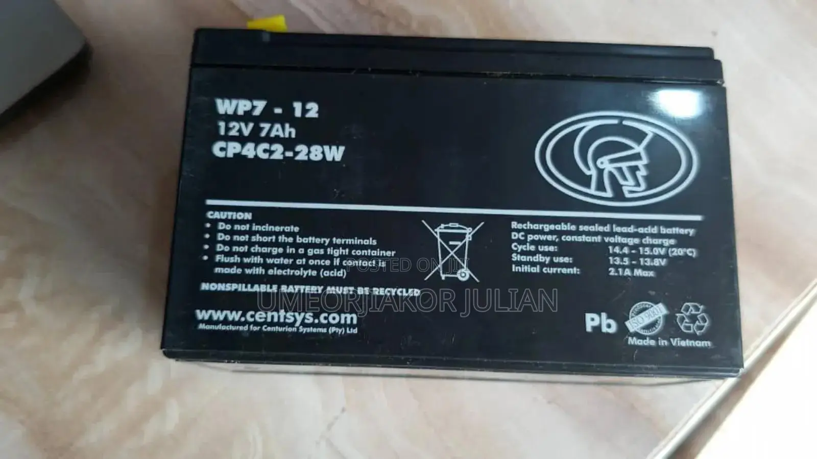 Century 7 Battery