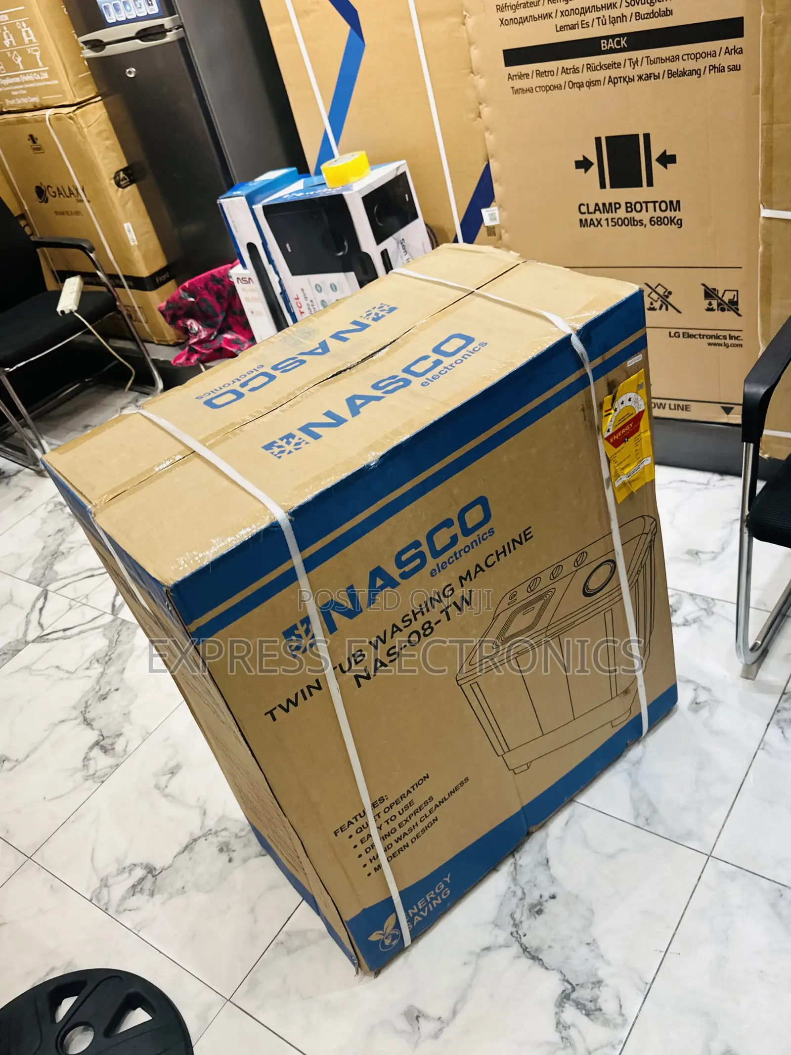 Nasco Topload Washing Twintub Semi Auto 8kg.
